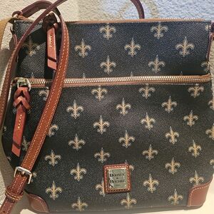 Dooney & Bourke Black and Tan Crossbody Bag